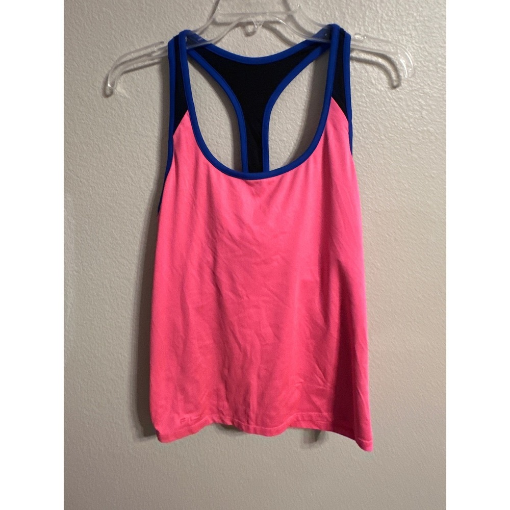 RLX Ralph Lauren Active‎ Tank Top Racerback Hot Pink Blue Black